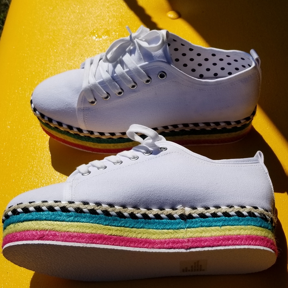 Betsey Johnson Fashion Platform Sneakers - Picture 1 of 11